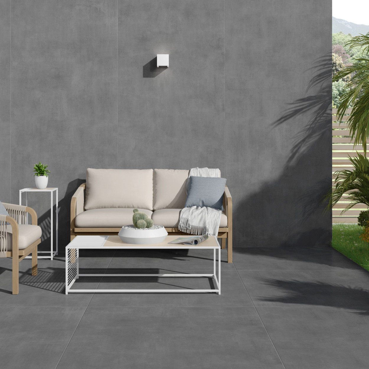 Ecoceramic Vloertegel Baltimore 30x60cm Gris